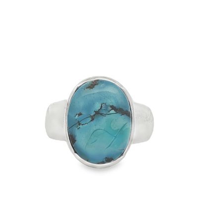 Golden Hill Turquoise Oval Ring Size O
