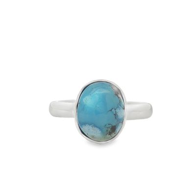 Golden Hill Turquoise Oval Ring Size N