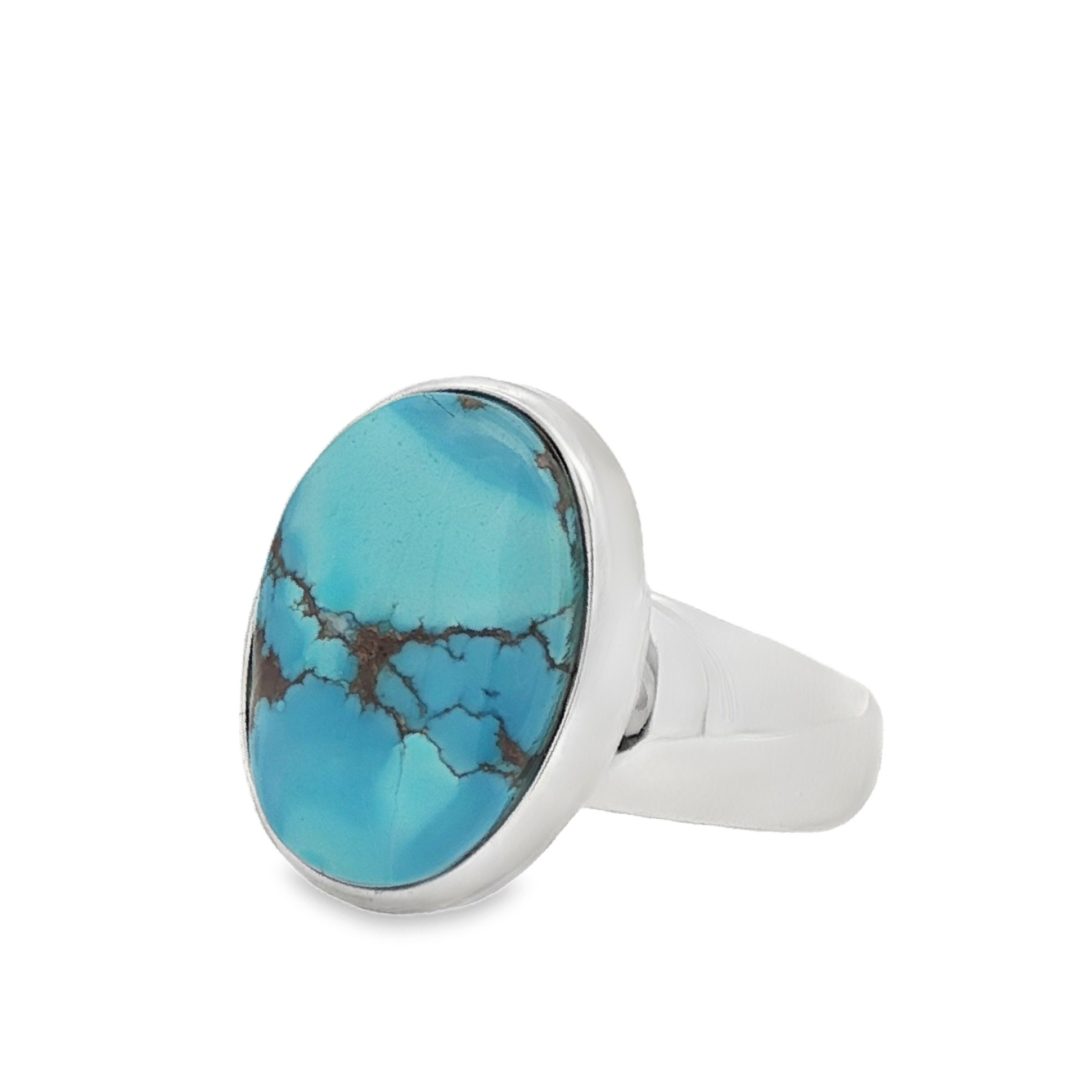 Golden Hill Turquoise Oval Ring Size S - Image 3