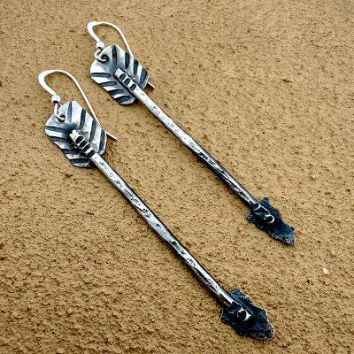 Navajo Arrow Earrings By Tawnie Willie & Alan Cruz 4.5g