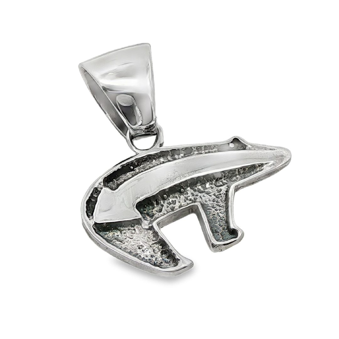 Navajo Inlay Bear Pendant By Stanley Manygoats 11g - Image 3