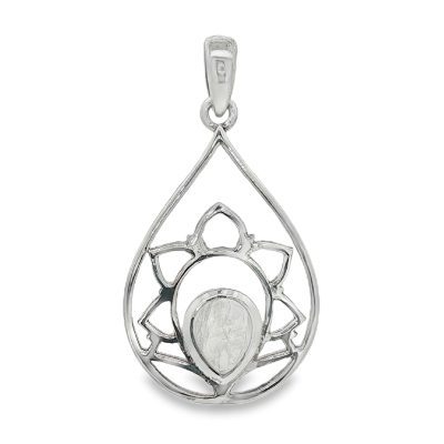 Moonstone - Rainbow Pear Drop Pendant 3.6g