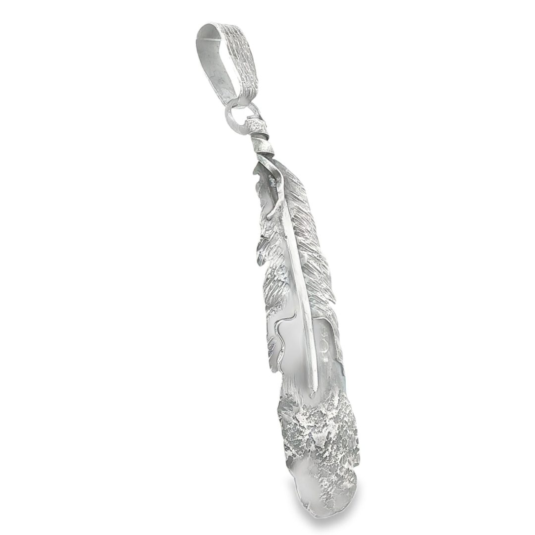 Feather Pendant By Tawnie Willie & Alan Cruz 7.3g - Image 3