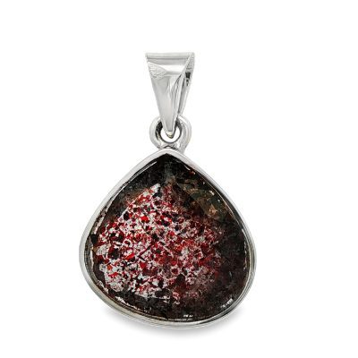 Brookite In Quartz Pendant 7.6g