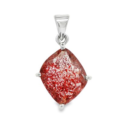 Brookite In Quartz Pendant 6.3g