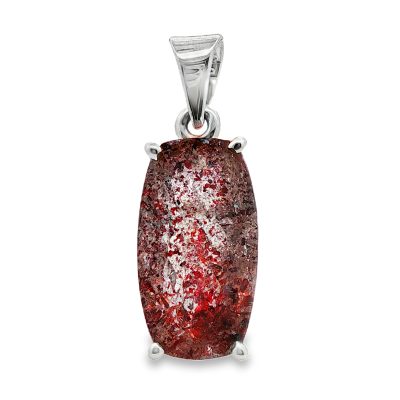 Brookite In Quartz Pendant 7.8g