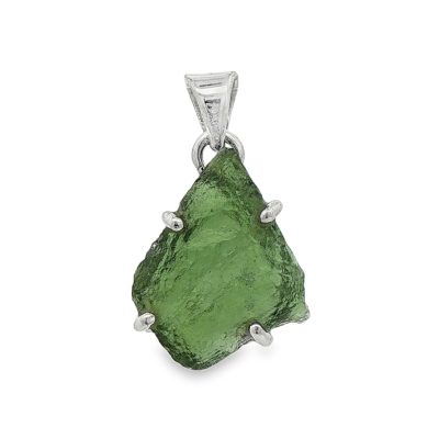 Moldavite Raw Freeform Pendant 2.4g