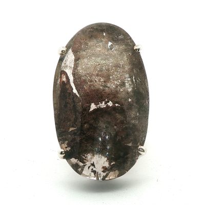 Shamanic Dream Quartz Large Oval Ring Size Q