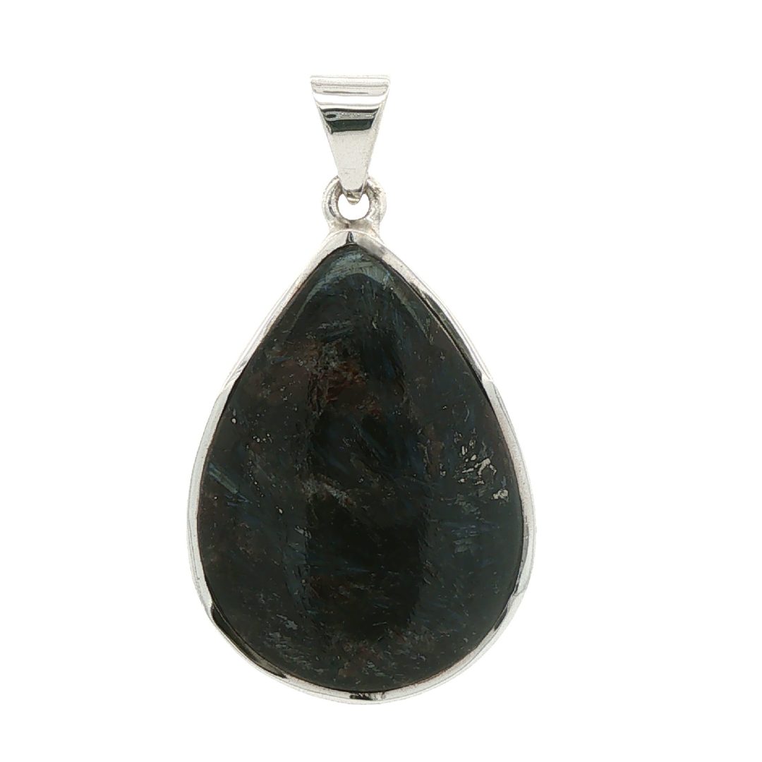 Nuummite Pear Drop Pendant 7.4g
