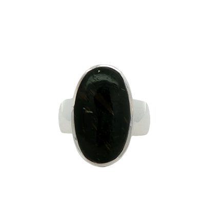 Nuummite Oval Ring Size Q