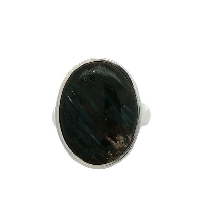 Nuummite Oval Ring Size M