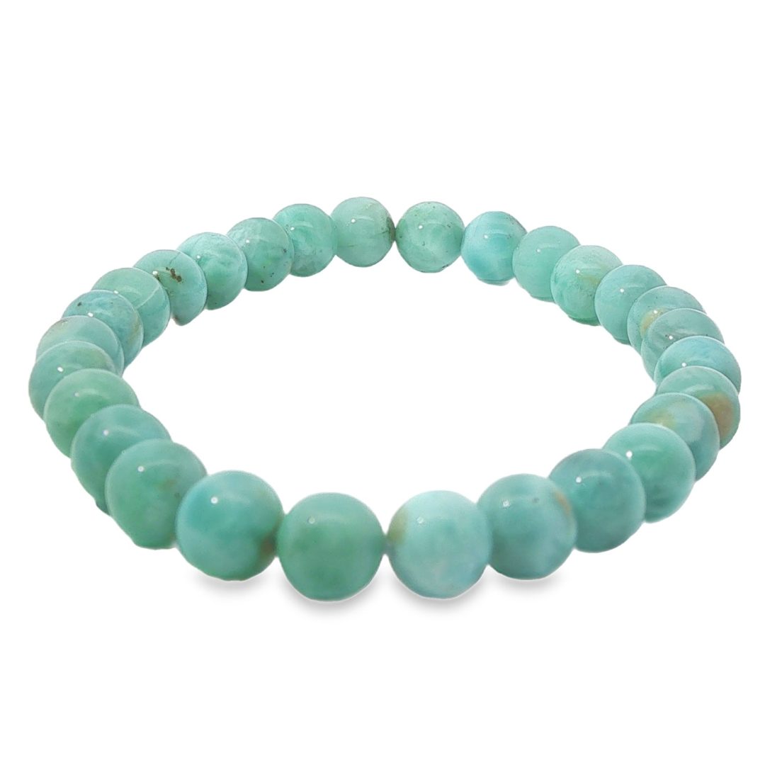 Larimar Elastic Bracelet 6mm - Image 2