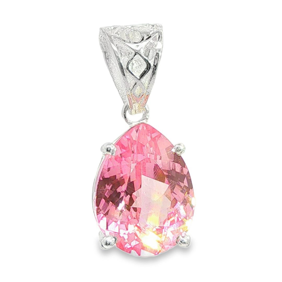 Padparadscha Sapphire Faceted Pear Cut 3.1g - Image 2