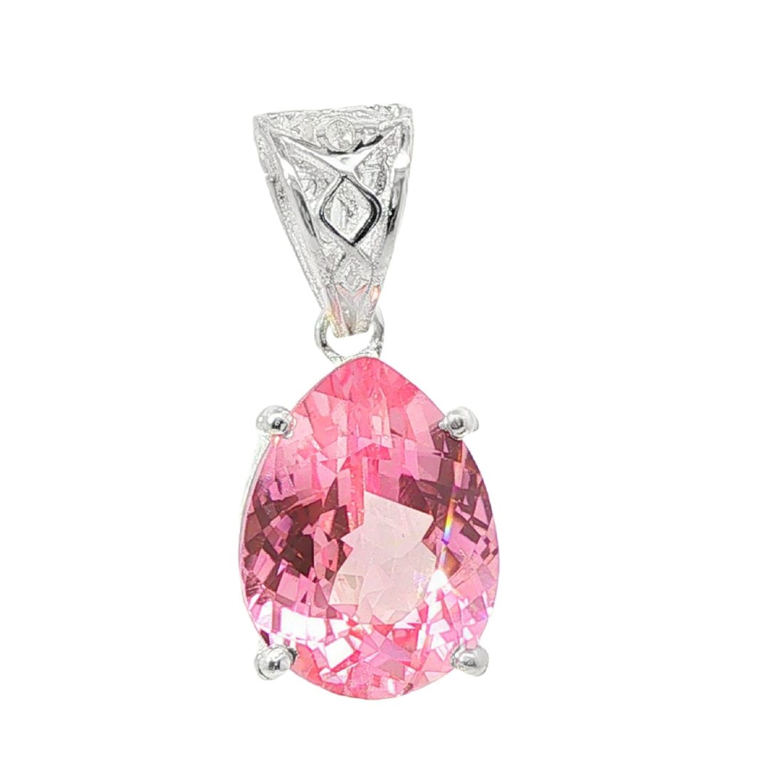 Padparadscha Sapphire Faceted Pear Cut 3.1g - Image 5