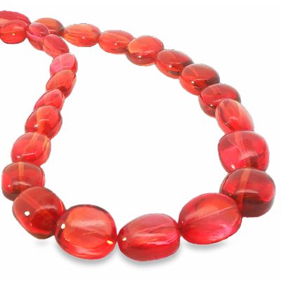 Padparadscha Sapphire Tumbled Necklace
