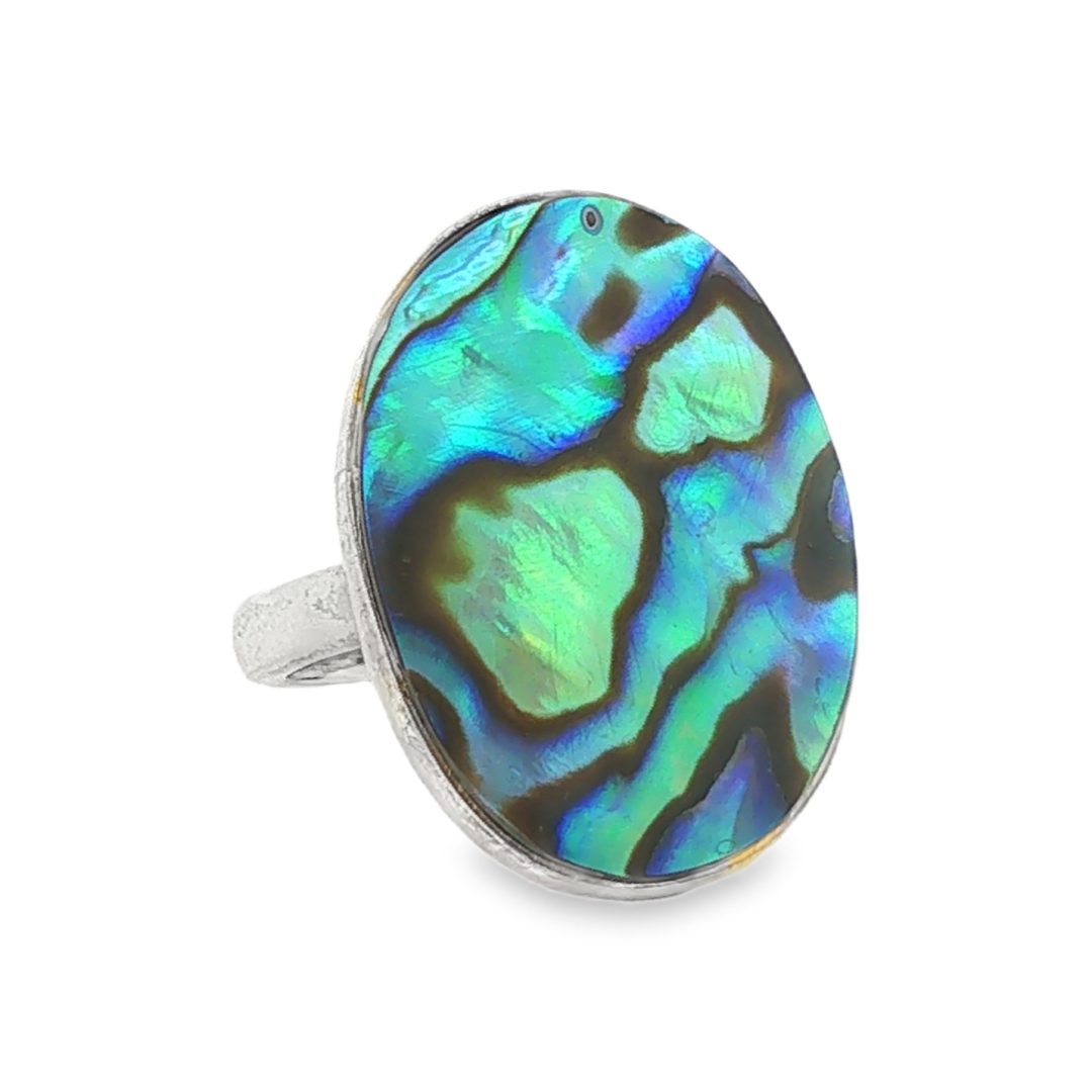 Abalone Oval Ring Size L - Image 2