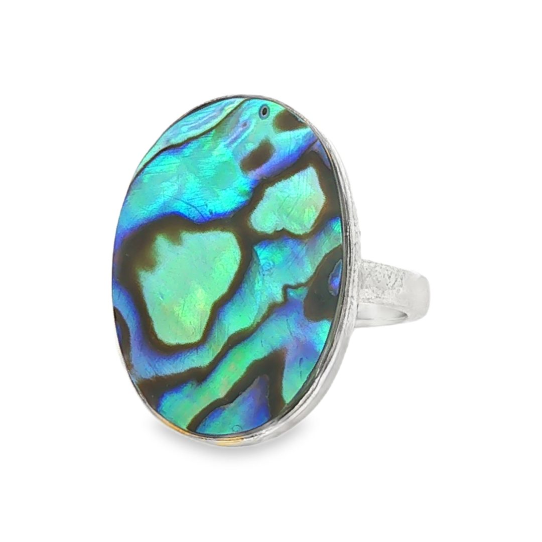 Abalone Oval Ring Size L - Image 3