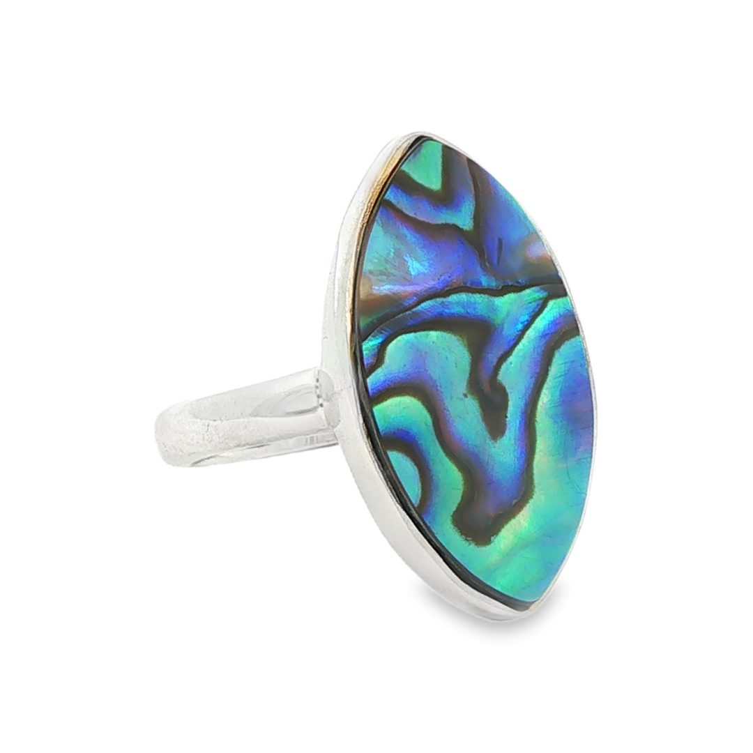 Abalone Marquise Ring Size P - Image 2