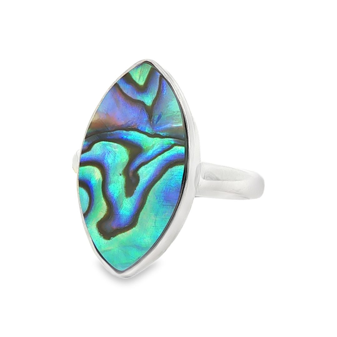 Abalone Marquise Ring Size P - Image 3