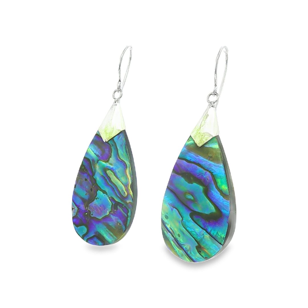 Abalone Pear Drop Earrings 3.4g - Image 3