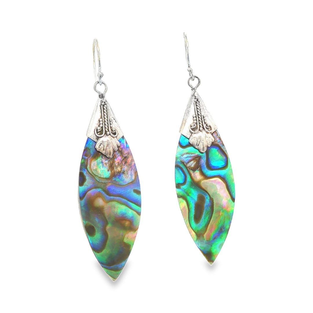 Abalone Marquise Earrings 2.9g - Image 2