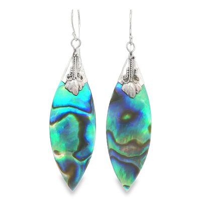 Abalone Marquise Earrings 2.9g