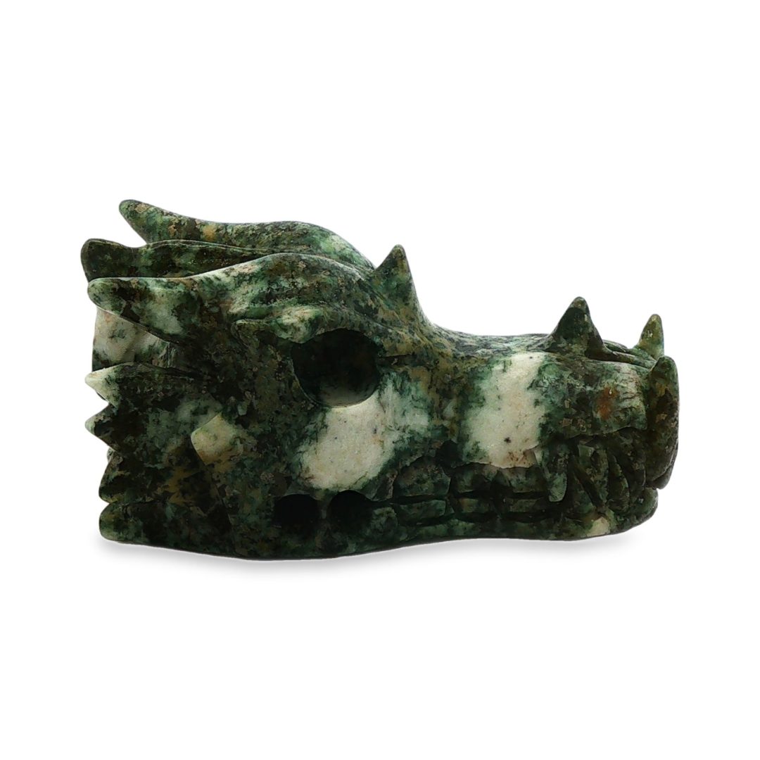 Preseli Blue Stone Carved Dragon Skull 47.8g - Image 2