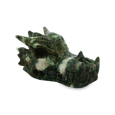 Preseli Blue Stone Carved Dragon Skull 47.8g