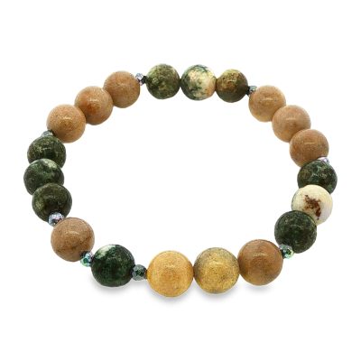 Preseli Blue Stone, Sarsen & Hematite Beaded Bracelet 17.3g