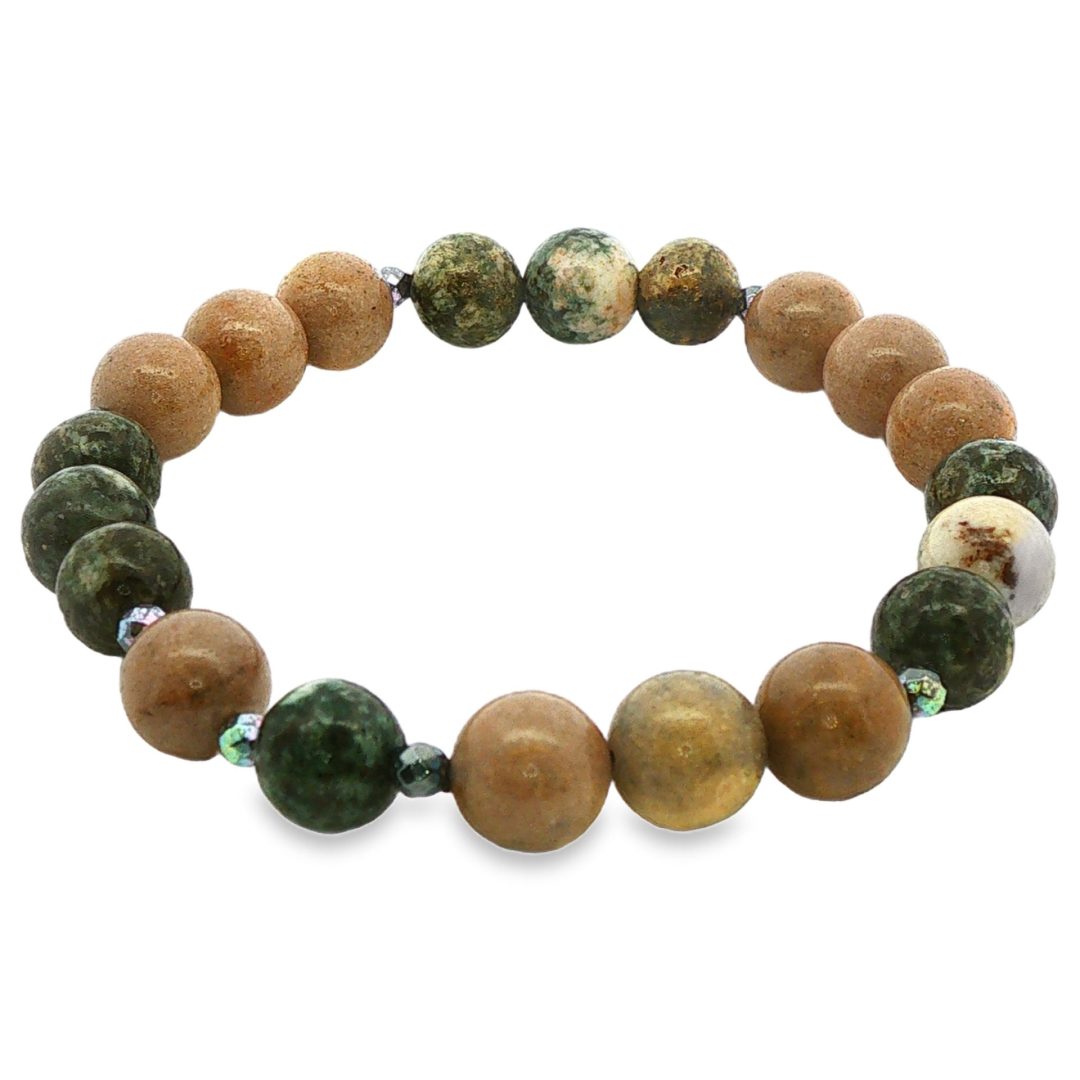 Preseli Blue Stone, Sarsen & Hematite Beaded Bracelet 17.3g - Image 2