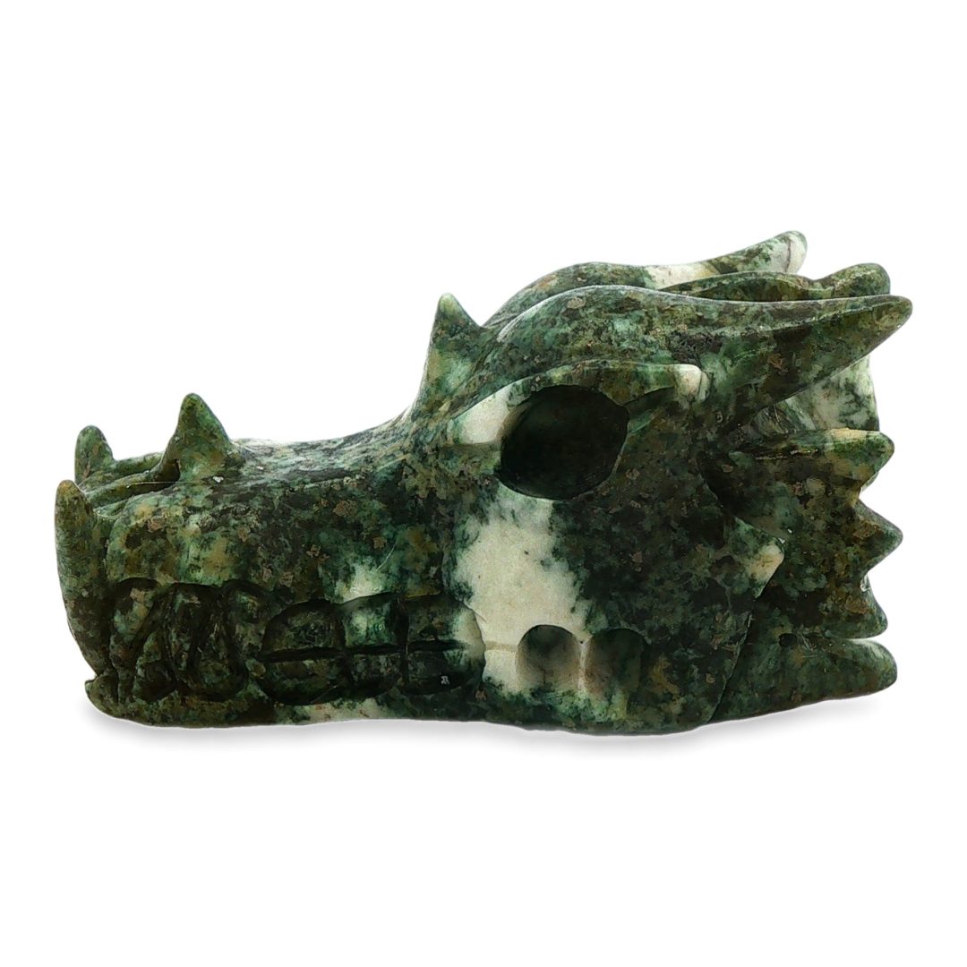Preseli Blue Stone Carved Dragon Skull 47.8g - Image 3