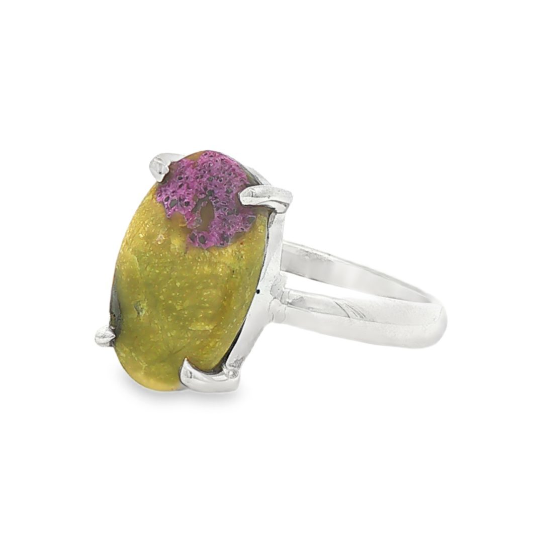 Atlantisite Oval Claw Set Ring Size O - Image 3