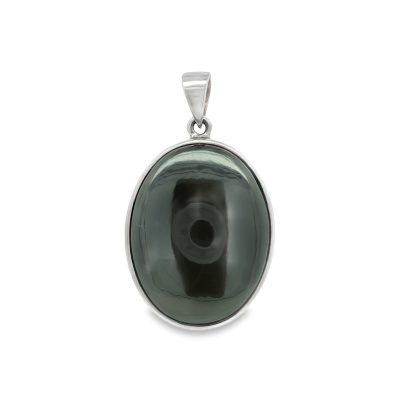 Hematite Oval Pendant 17.8g
