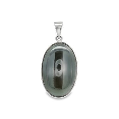Hematite Oval Pendant 13.5g
