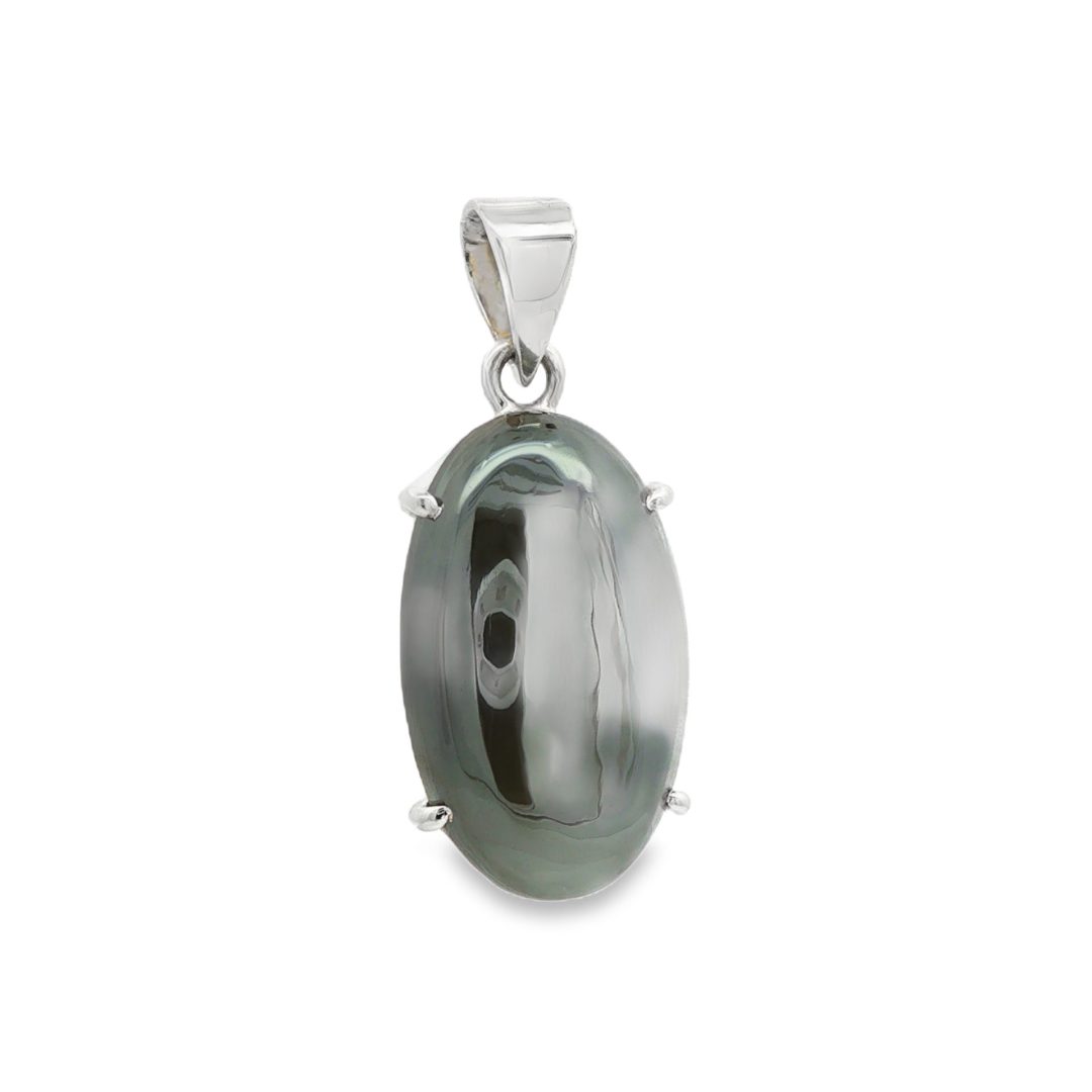 Hematite Oval Claw Set Pendant 8g - Image 3