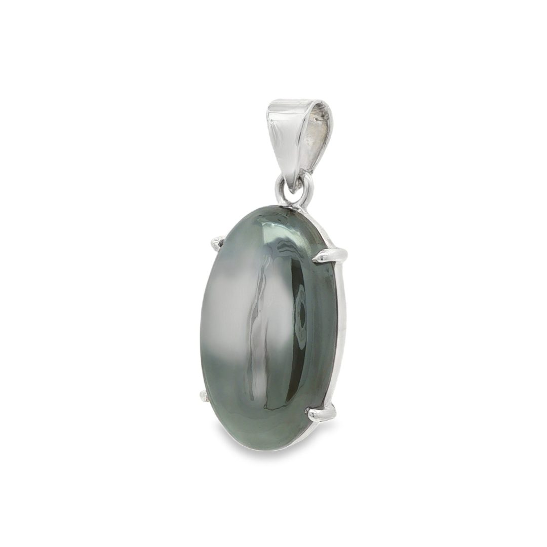 Hematite Oval Claw Set Pendant 8g - Image 2