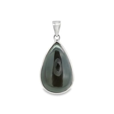 Hematite Pear Drop Pendant 9.4g