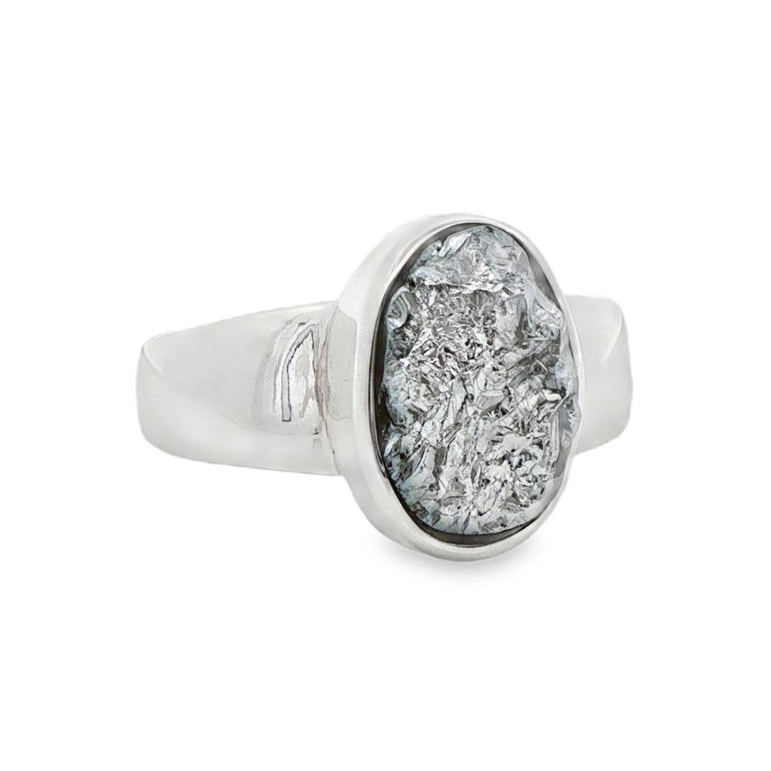 Hematite Raw Ring Size T - Image 3