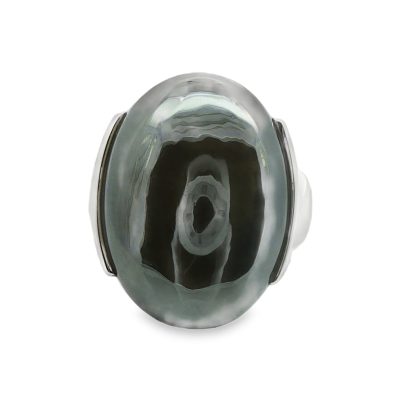 Hematite Oval Ring Size P
