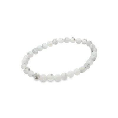 Dendritic Opal (Merlinite) 5mm Elasticated Beaded Bracelet
