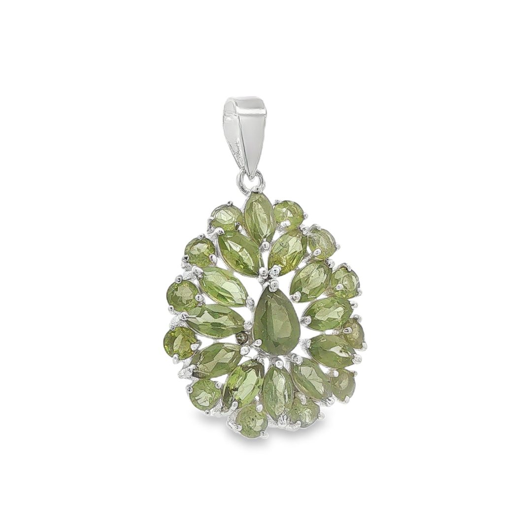 Peridot Multi Stone Faceted Pendant 8.8g - Image 2