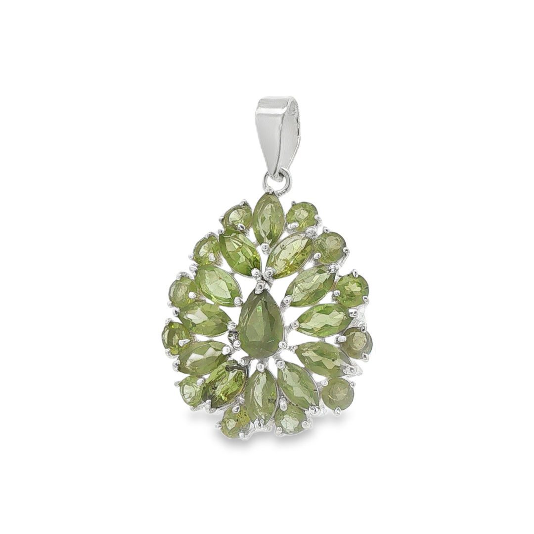 Peridot Multi Stone Faceted Pendant 8.8g - Image 3