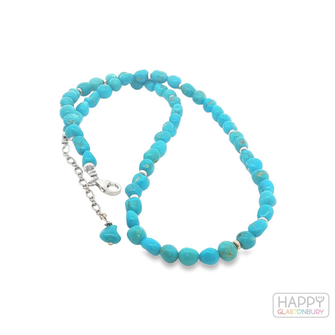 Sleeping Beauty Turquoise Pebble Necklace 22.5g - Image 2