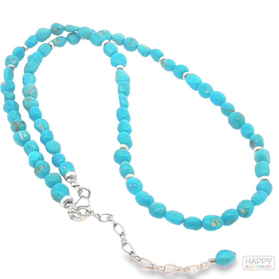 Sleeping Beauty Turquoise Pebble Necklace 17.1g - Image 2