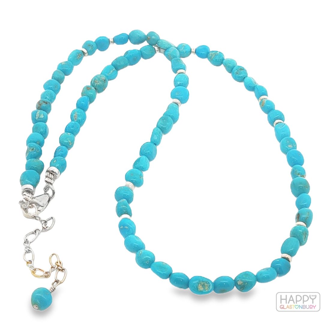 Sleeping Beauty Turquoise Pebble Necklace 17.1g - Image 3