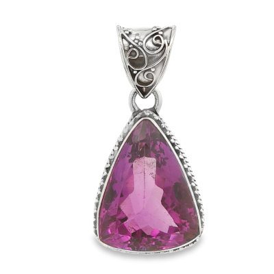 Amethyst Faceted Ornate Pendant 12.6g