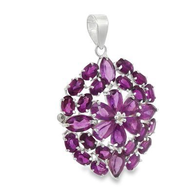 Amethyst Multi Stone Pendant 11.9g