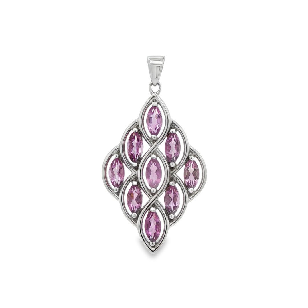 Amethyst Multi Stone Pendant 11.7g - Image 4