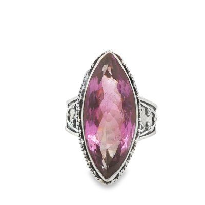 Amethyst Marquise Ornate Ring Size U