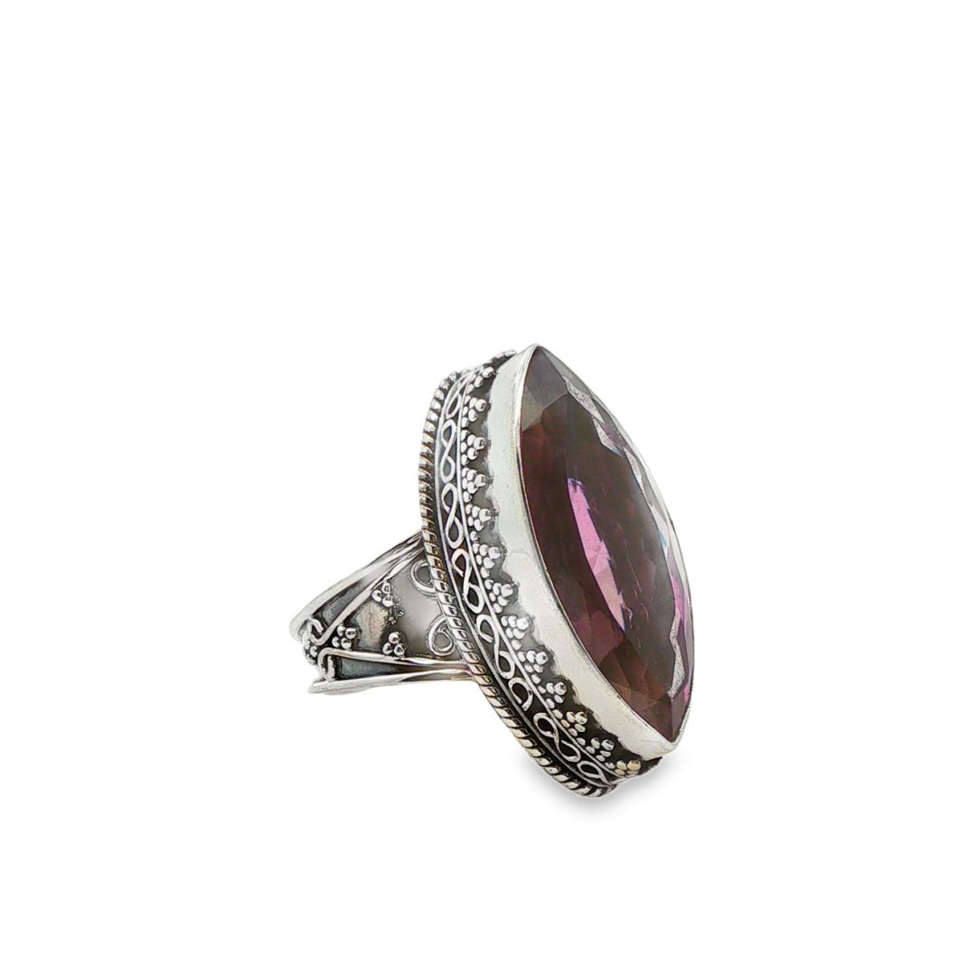 Amethyst Marquise Ornate Ring Size U - Image 2